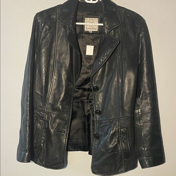 Gantos Jackets & Blazers - Gantos Vintage Women's Classic Black Leather Jacket